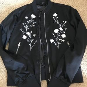 Floral Bomber Jacket